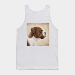 Oil Painting of a Gorgeous Boxer Dog Tank Top